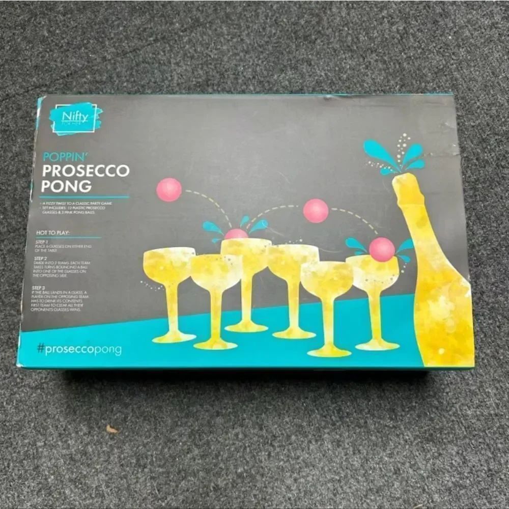 NIB Poppin' Prosecco Pong Game